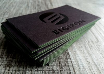 Triplexed cards - black, lime, black for Big Iron