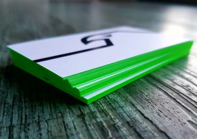 Coloured sides on business cards NZ