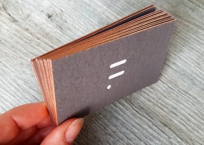 A subtle finish for standard or ultra thick cards