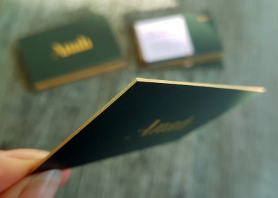 Gold edges on NZ business cards