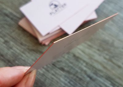 Coloured edges on business cards